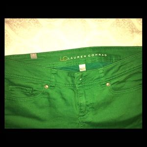 Lauren Conrad Green Skinny Jeans Size 4